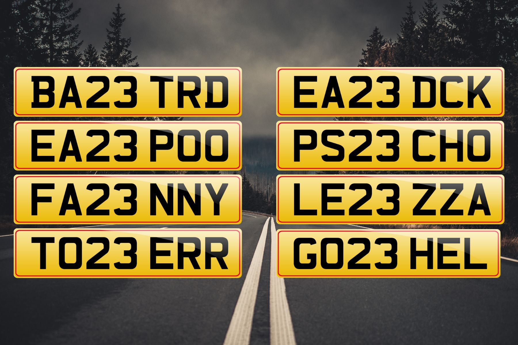 Cheap on sale reg plates