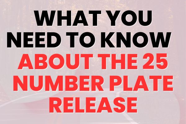 Everything You Need To Know About The 25 Series Number Plate Release