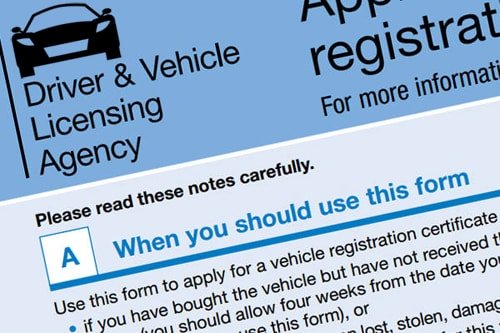 dvla address number plate change